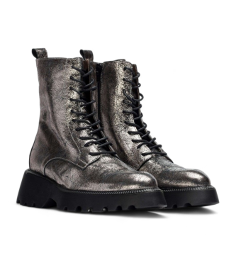 Wonders Leather ankle boots Leather Atari silver