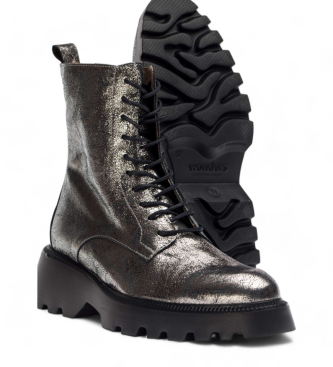Wonders Leather ankle boots Leather Atari silver