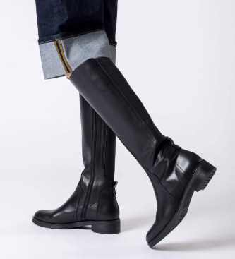 Wonders Leather Boots C-5480 black