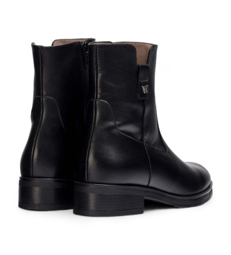 Wonders Samantha Leather Ankle Boots preto