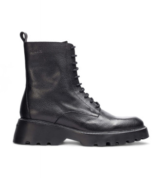 Wonders Botins em pele Atari preto