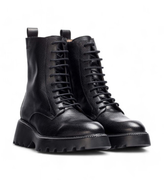 Wonders Botins em pele Atari preto