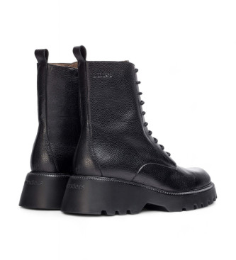 Wonders Atari Leather Ankle Boots black