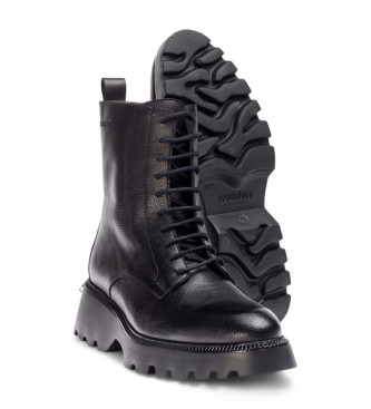 Wonders Atari Leather Ankle Boots black