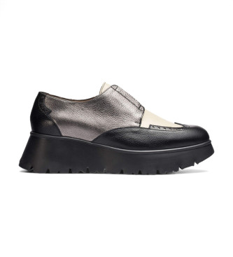 Wonders Mocassins de couro Salva cinzento