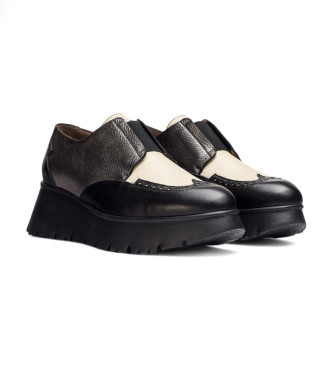 Wonders Mocassins de couro Salva cinzento