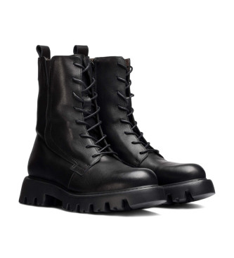 Wonders Botins em pele C-7502 preto