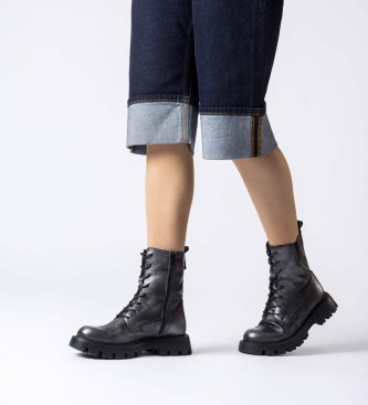 Wonders Leather Ankle Boots Camila grey