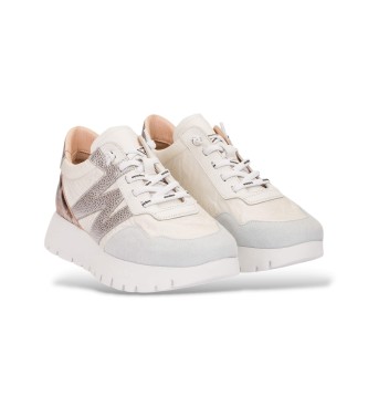 Wonders Zapatillas de Piel Odisei blanco roto