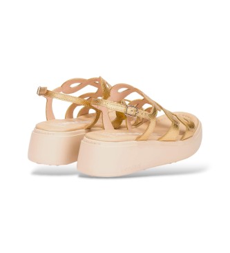 Wonders Golden Infinity Flow Sandaler i l�der