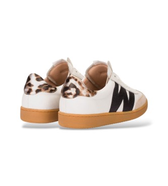 Wonders Bež kombinirane usnjene športne copate