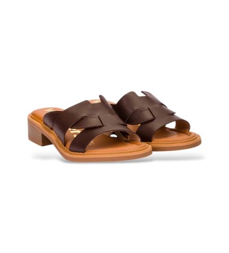 Wonders Brune Wave-sandaler