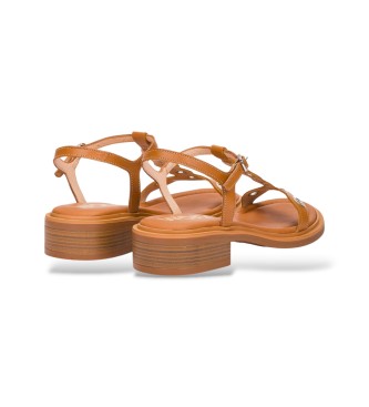 Wonders Sandales en cuir Tokat marron 