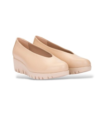 Wonders Beige Fly Leder Mokassins