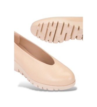 Wonders Beige Fly Leder Mokassins