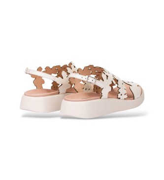 Wonders Off-white Loaf Leren Sandalen