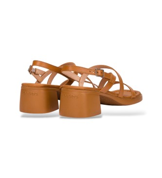 Wonders Moai03 Sandali in pelle marrone