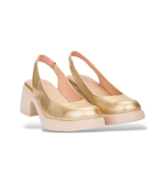 Wonders Flytres32 goldene Lederschuhe