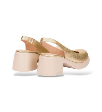 Wonders Flytres32 goldene Lederschuhe