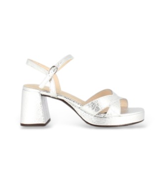 Wonders Chaussures � semelles crois�es argent�es