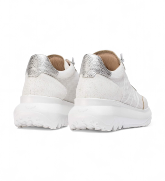 Wonders Azure Leder Turnschuhe wei�