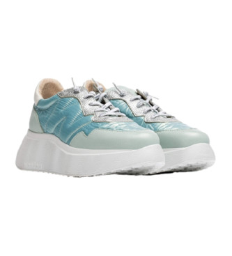 Wonders Berlijn Leren Sneakers Blauw 