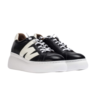 Wonders Dorita Leather Sneakers black