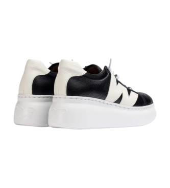 Wonders Dorita Leren Sneakers zwart