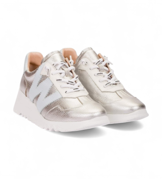 Wonders Leder Turnschuhe Kyoto 70 silber