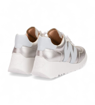 Wonders Leder Turnschuhe Kyoto 70 silber