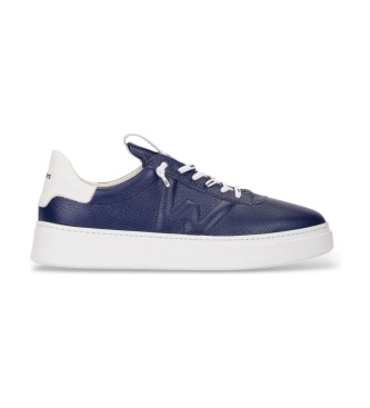 Wonders Pantofole in Pelle Merley 20 Blu Navy