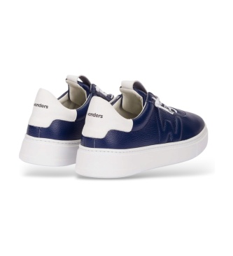 Wonders Pantofole in Pelle Merley 20 Blu Navy