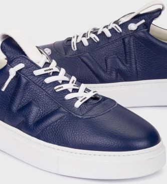 Wonders Pantofole in Pelle Merley 20 Blu Navy
