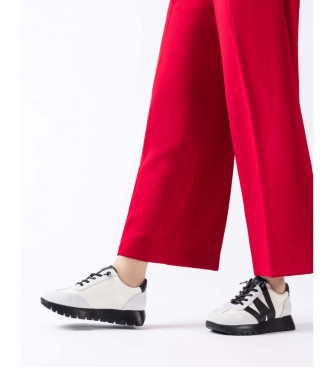 Wonders Meri Leather Sneakers white