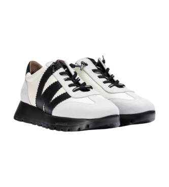 Wonders Meri Leather Sneakers white