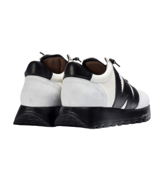 Wonders Meri Leather Sneakers white