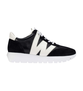 Wonders Scarpe da ginnastica in pelle Meri nera