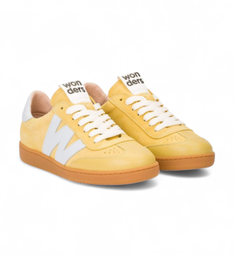 Wonders Leder Turnschuhe Nubia 01 gelb