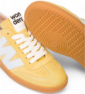 Wonders Leder Turnschuhe Nubia 01 gelb