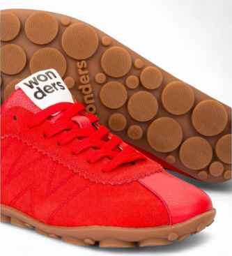 Wonders Leder Turnschuhe Nysa 02 rot