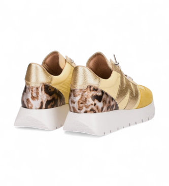 Wonders Odisei Leder Sneakers gelb