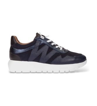 Wonders Odisei 110 sneakers i læder marineblå