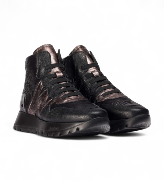 Wonders Sapatilhas de couro Odisei 93 preto