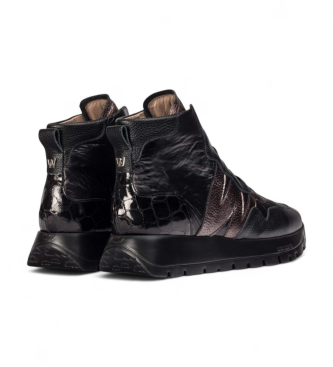 Wonders Sapatilhas de couro Odisei 93 preto