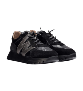 Wonders Odisei Leather Sneakers black