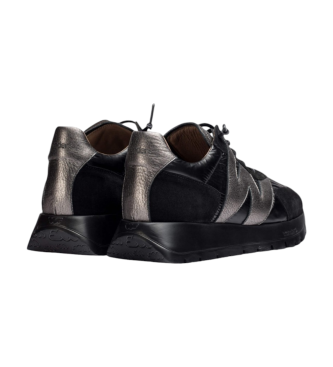 Wonders Odisei Leather Sneakers black