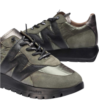 Wonders Leather Sneakers Odisei green