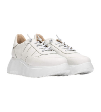Wonders Roma White Leather Sneakers