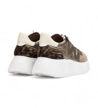 Wonders Sneakers in pelle Roma dorata