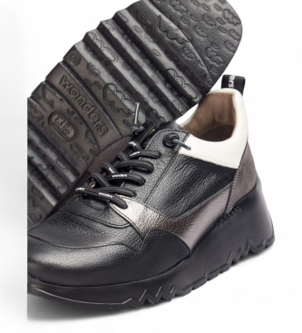 Wonders Suki Leather Sneakers Black